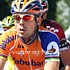 Frank Schleck versteckt sich hinter Oscar Freire w�hrend des Wallonischen Pfeils 2007